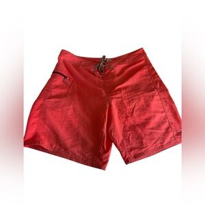 Patagonia Wavefarer Board Shorts Men’s 36 Coral Red Swim Trunks Nylon